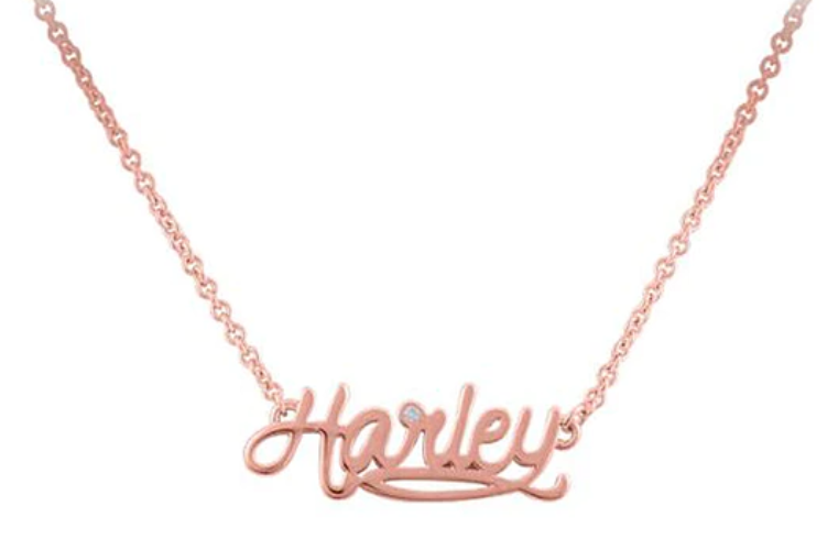COLLIER "CURSIVE HARLEY ROSE GOLD"