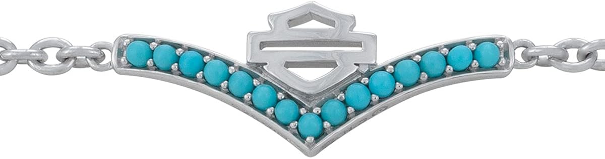 BRACELET  "CHEVRON TURQUOISE CHAIN"