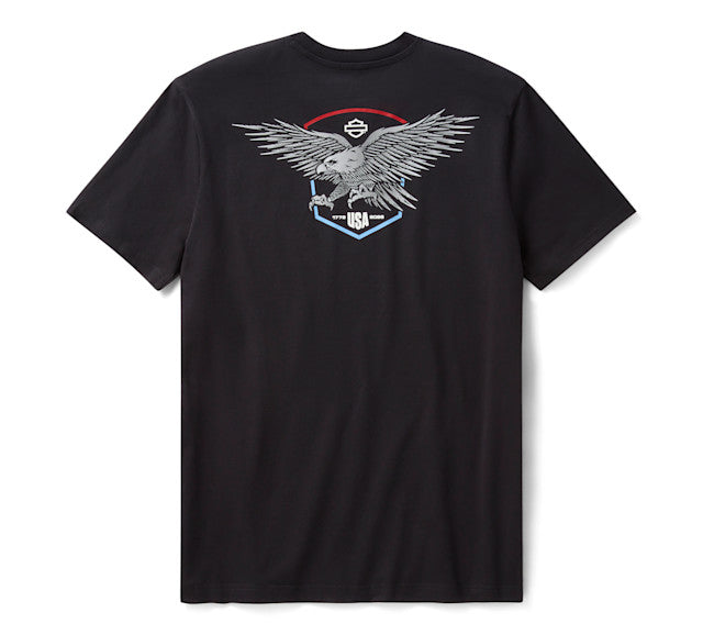 Men's Liberty Eagle Tee - Harley Black