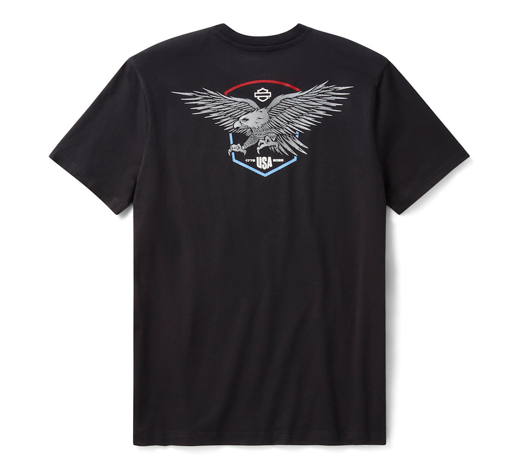 T-shirt Liberty Eagle pour hommes - Harley Black