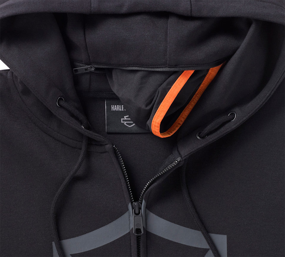 Sweat à capuche zippé H-D TECH Gaiter pour hommes