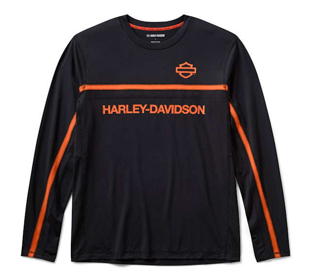 T-shirt à manches longues H-D TECH Vented pour hommes - Harley Black