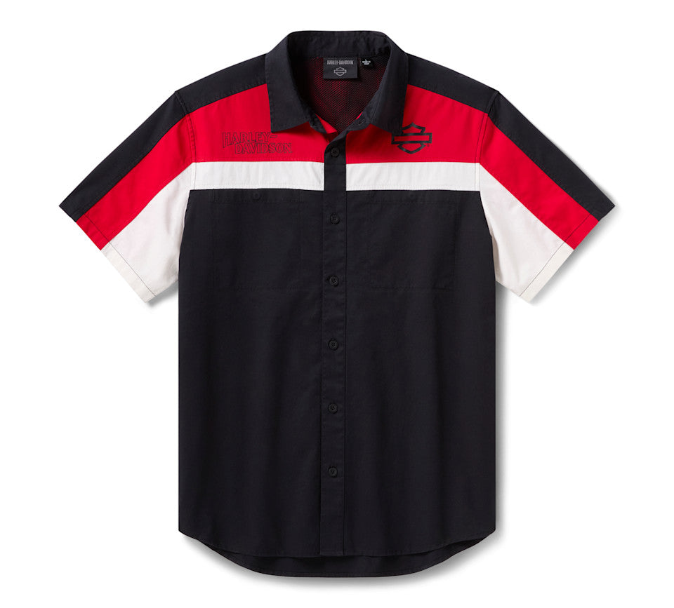 Chemise de mécanicien à manches courtes Screamin' Eagle Vented pour hommes