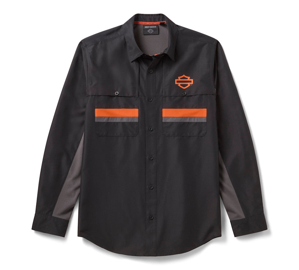 Chemise unie H-D TECH Vented pour hommes