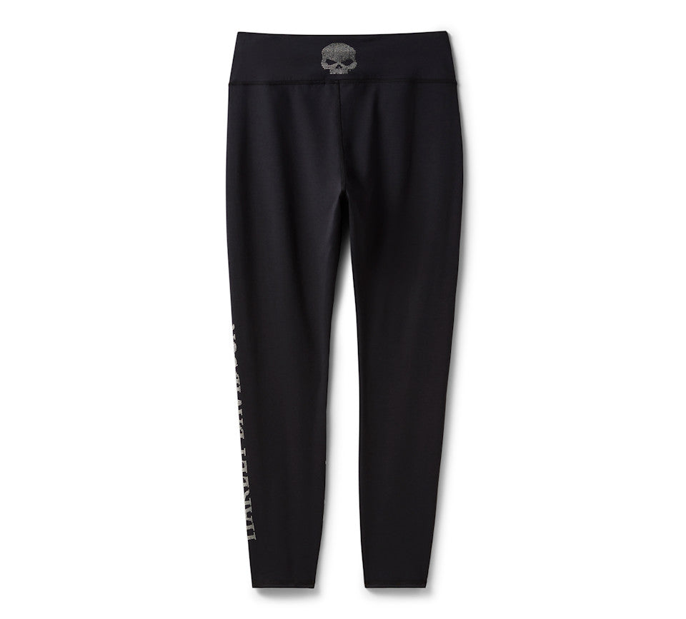 Legging H-D Essential Willie G Skull Bling pour femmes