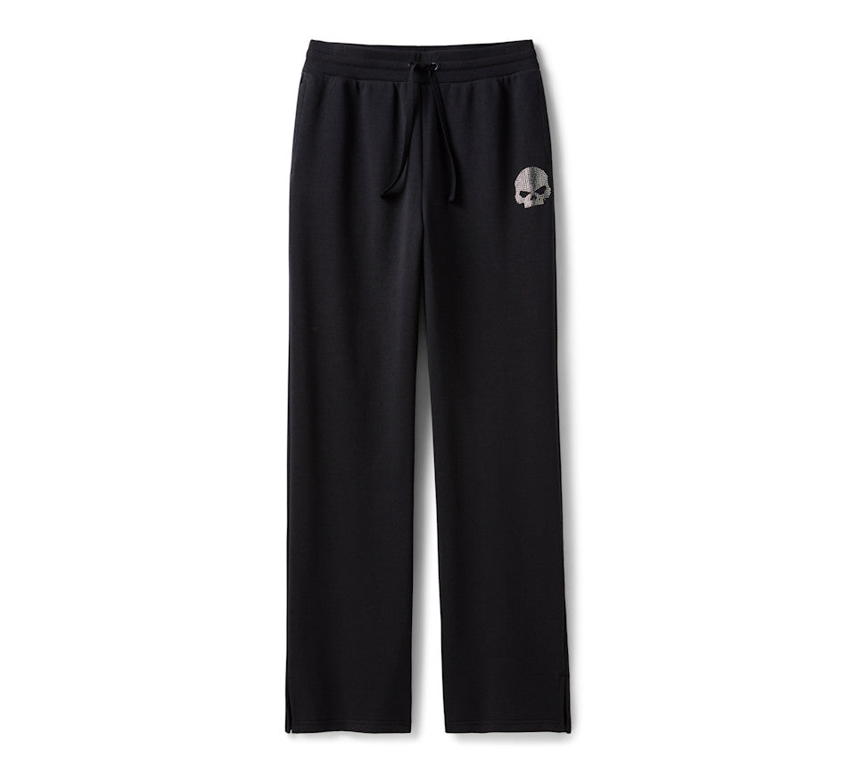 Pantalon Willie G Skull Bling pour femmes - Harley Black