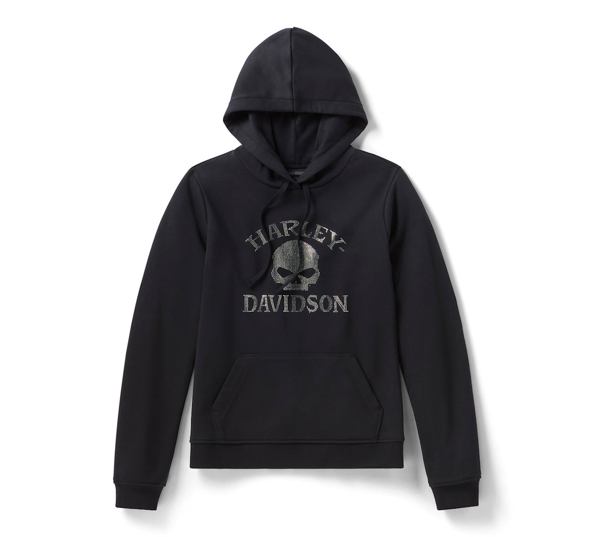 Sweat à capuche Willie G Skull Bling PO pour femmes - Harley Black