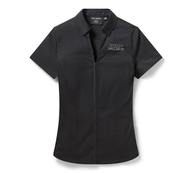 Chemise Willie G Bling Garage pour femmes - Harley Black