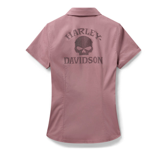 Chemise Willie G Bling Garage pour femmes - Nostalgia Rose