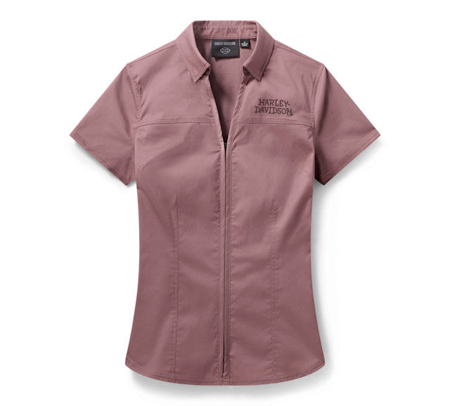 Chemise Willie G Bling Garage pour femmes - Nostalgia Rose