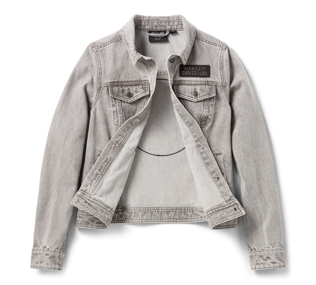 Blouson en jean Willie G Bling pour femmes
