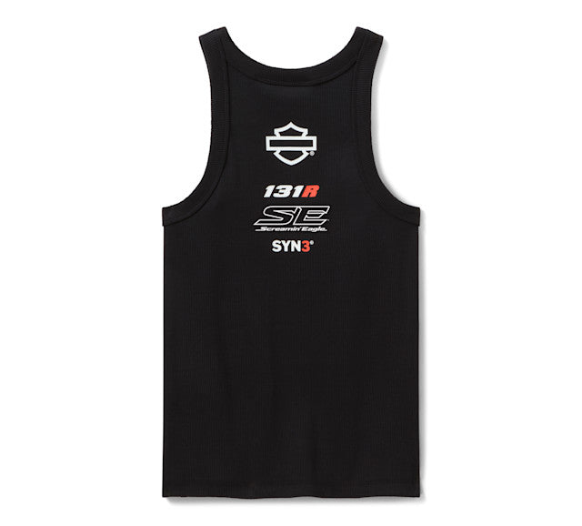 Débardeur Factory Racing Fanwear à dos nageur pour femmes - Harley Black
