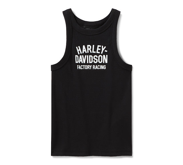 Débardeur Factory Racing Fanwear à dos nageur pour femmes - Harley Black