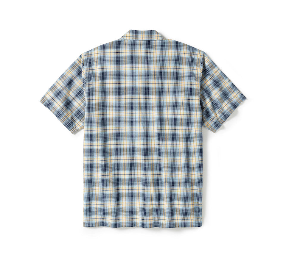 Chemise à manches courtes Staple - Plaid - Mood Indigo & CloudDancer