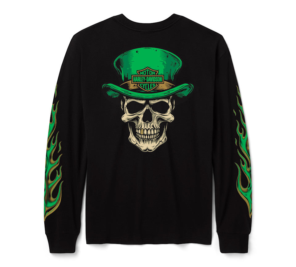 T-shirt à manches longues H-D Skully McGee pour hommes
