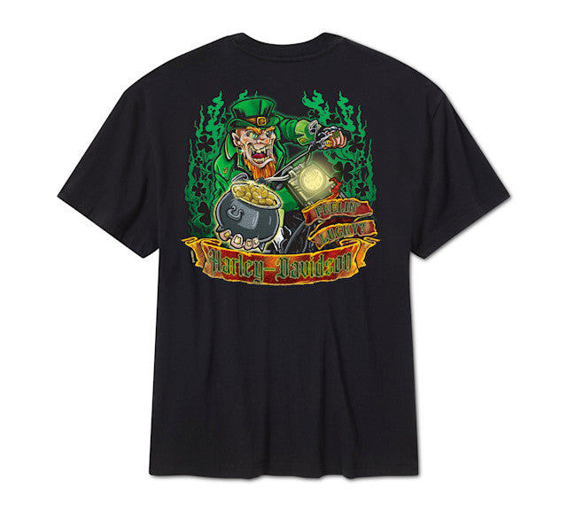 T-shirt à manches courtes H-D Feeling Lucky pour hommes