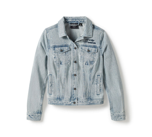 Blouson en jean Rose & Thorn Bling