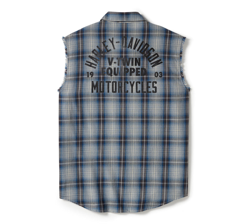 Chemise sans manches V-Twin Equipped à carreaux