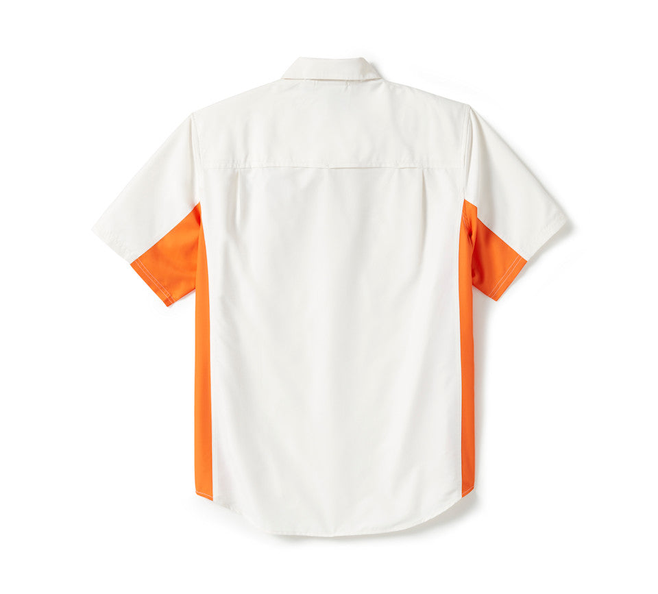 Chemise H-D® TECH Colorblock - Colorblock - Cloud Dancer &Harley Orange