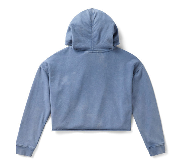 Sweat à capuche court Neon Eagle - Ensign Blue
