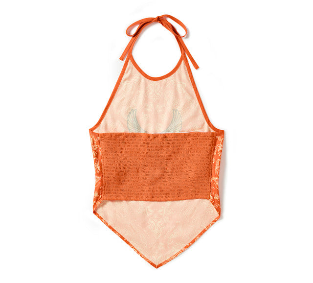 Dos nu Neon Eagle Paisley Bandana - Harley Orange