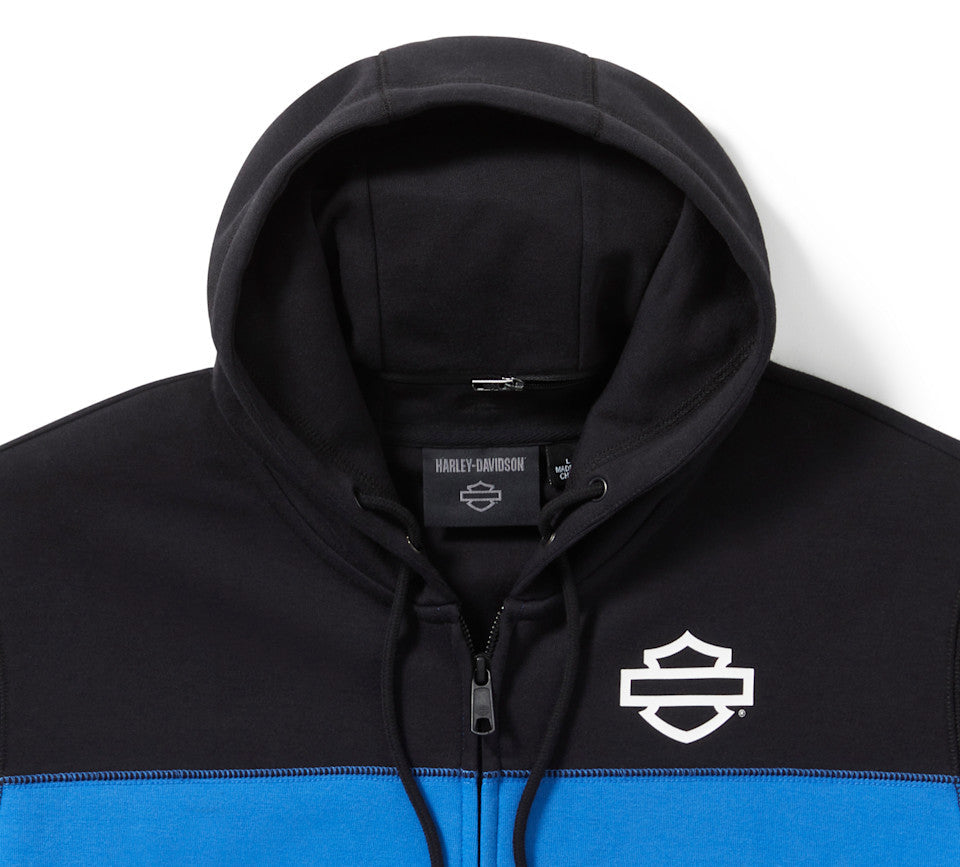 Sweat à capuche H-D® TECH Gaiter pour homme, fermeture zippée intégrale