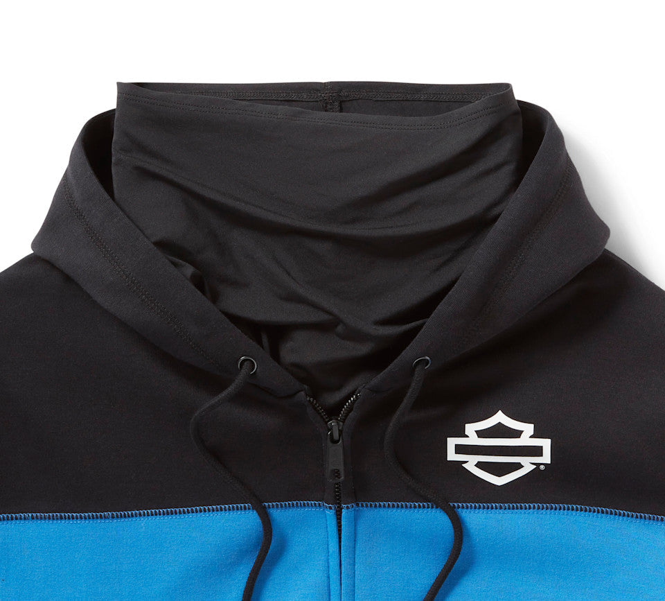 Sweat à capuche H-D® TECH Gaiter pour homme, fermeture zippée intégrale