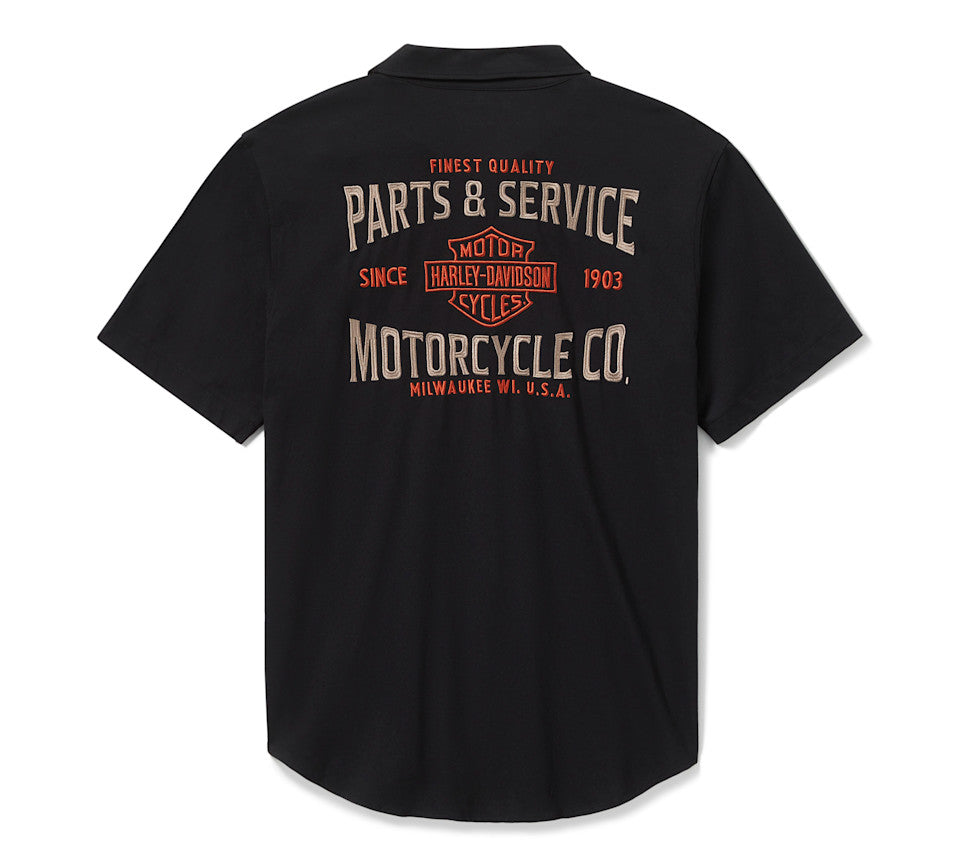 Chemise boutonnée en jersey pour homme, Parts & Service