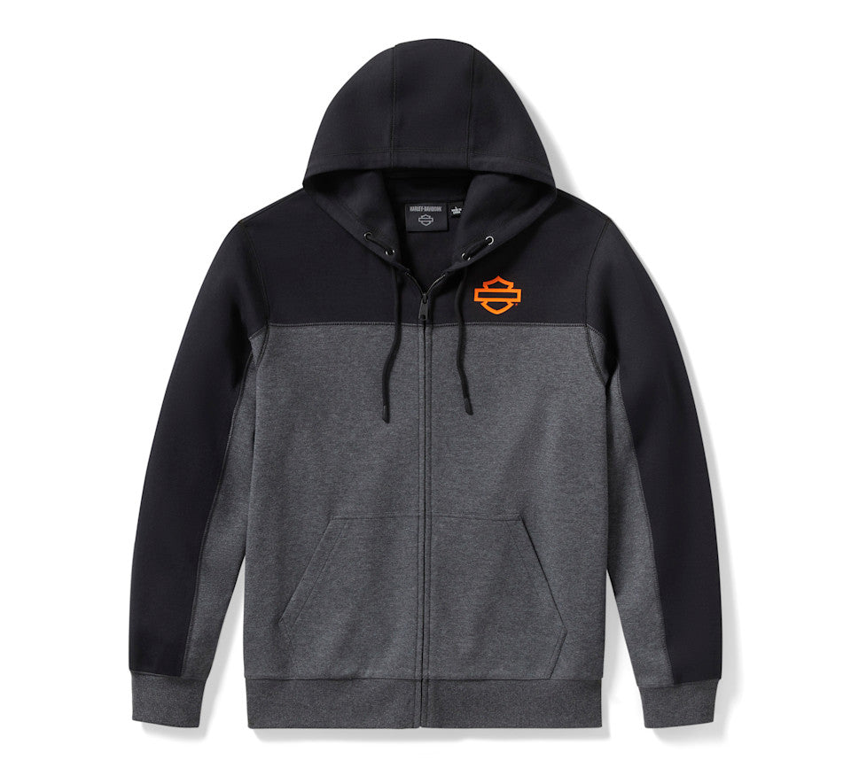 Sweat à capuche H-D® TECH Gaiter pour homme, fermeture zippée intégrale