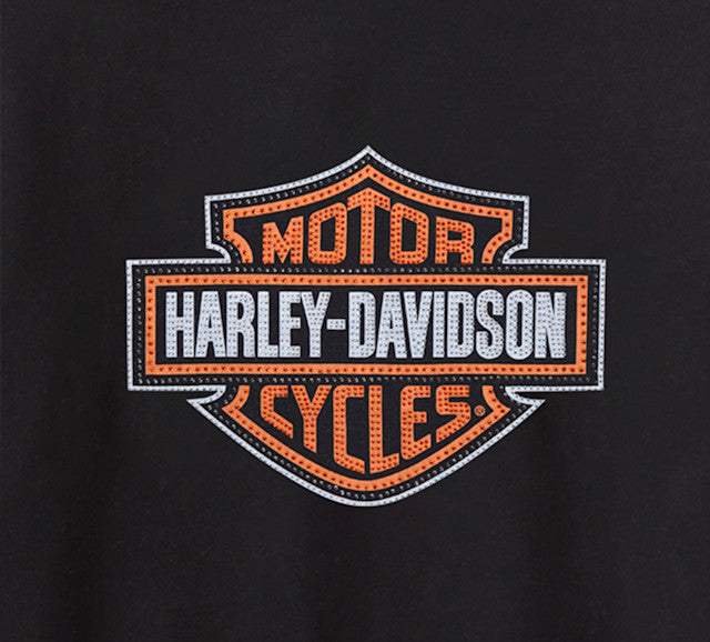 Sweat à capuche pullover Essential Bling pour femme - Harley Black