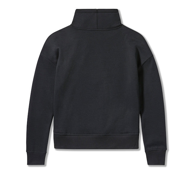 Pullover à col cheminée Essential Bar & Shield pour femme - Harley Black