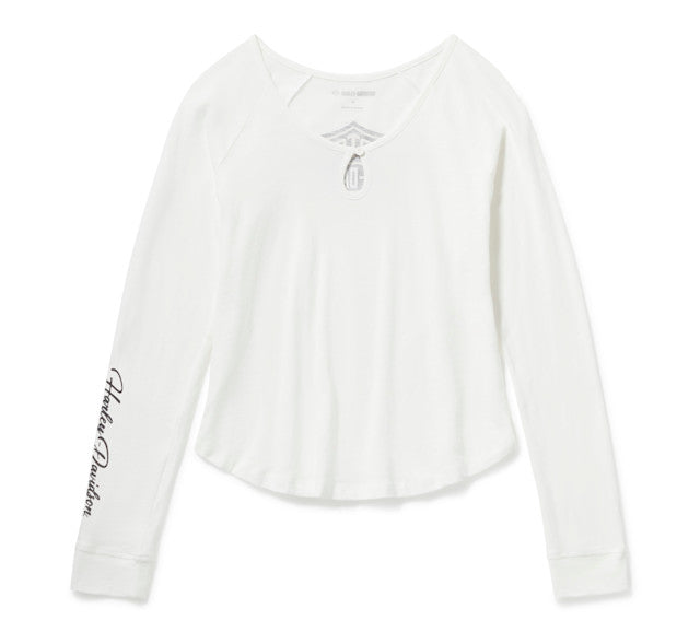 Henley Essential Bling Keyhole pour femme - Cloud Dancer