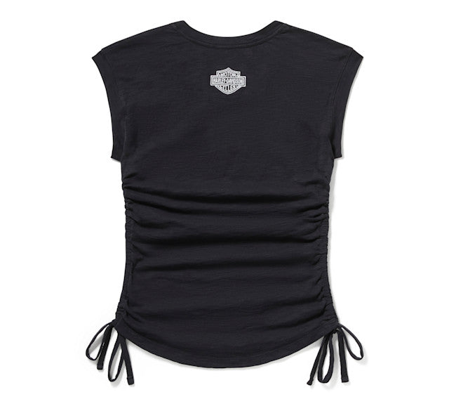 Haut froncé Essential pour femme - Harley Black