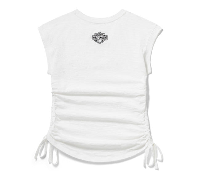 Haut froncé Essential pour femme - Cloud Dancer