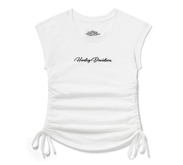 Haut froncé Essential pour femme - Cloud Dancer