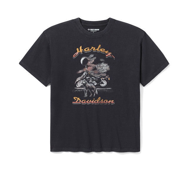 T-shirt oversize Lone Wolf Lowrider pour femme