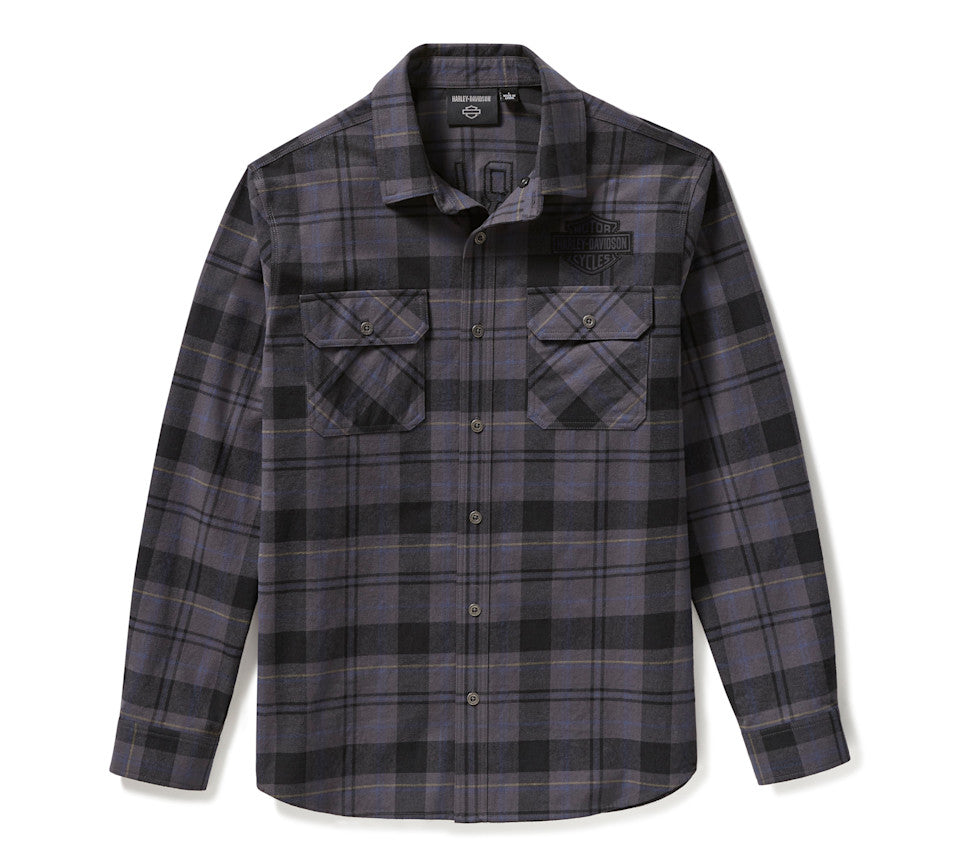 Chemise à carreaux Racer Font teinte