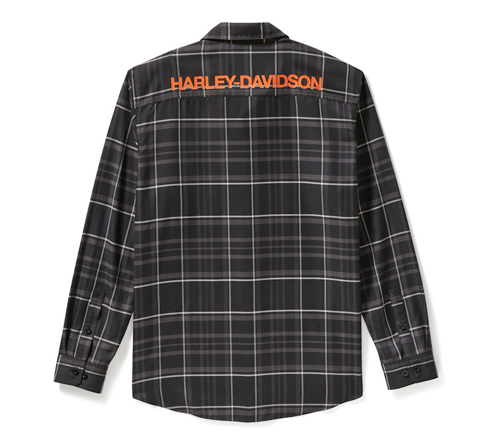 Chemise à carreaux H-D TECH Coolmax à manches longues