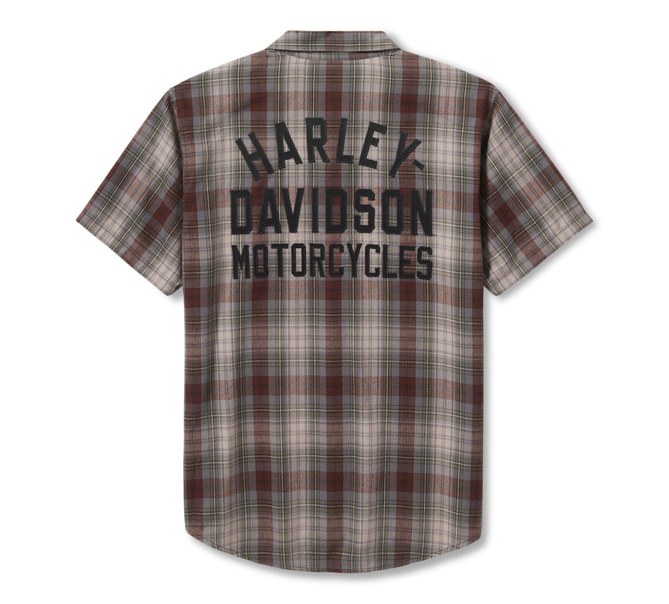 Chemise à carreaux Racer Font teinte