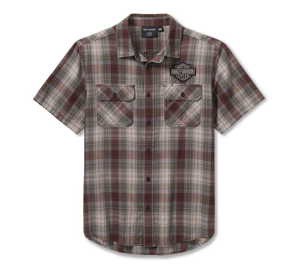 Chemise à carreaux Racer Font teinte