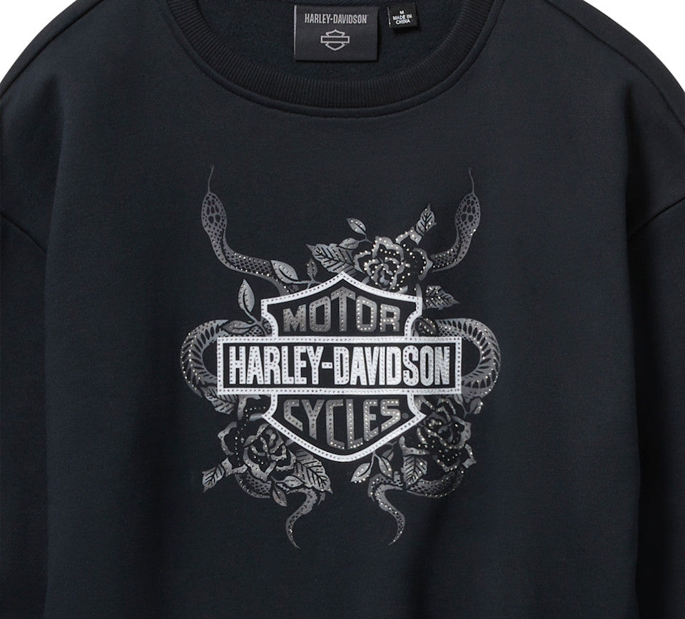 Polaire Serpent Rose Bling - Harley Black