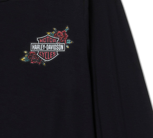 Haut Serpent Rose Bling - Harley Black
