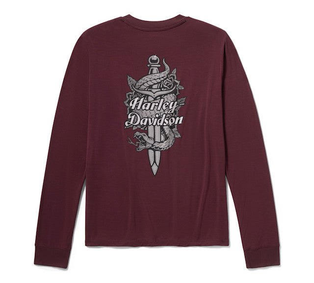 Haut Serpent Rose Bling - Maroon Banner