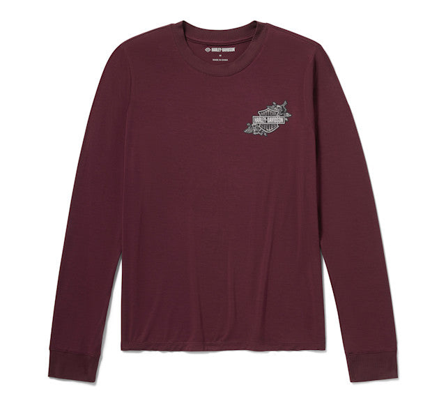 Haut Serpent Rose Bling - Maroon Banner
