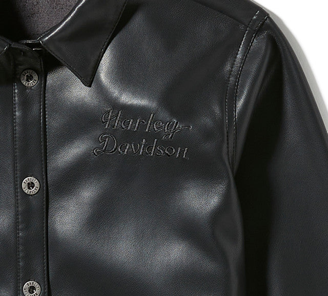 Chemise en similicuir Metallic Dagger