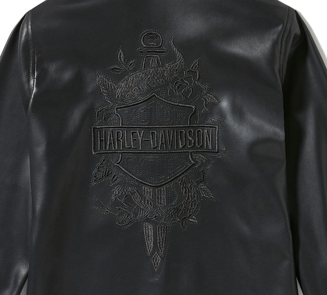 Chemise en similicuir Metallic Dagger