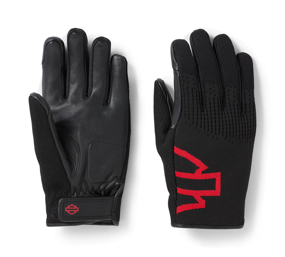 Gants de moto côtelés H-D Dyna pour hommes