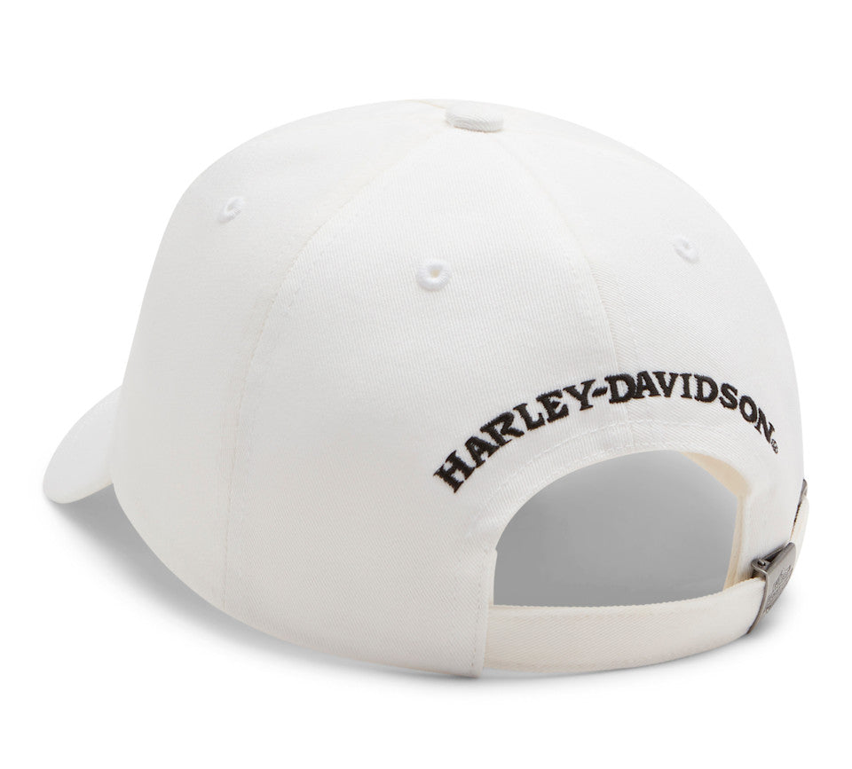 Casquette Willie G Bling Skull pour femmes - Cloud Dancer