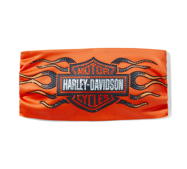 Bandeau Vintage Flames - Harley Orange