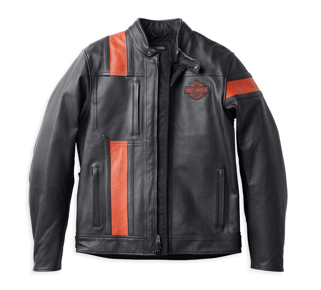 Blouson en cuir Highway-100 imperméable pour hommes